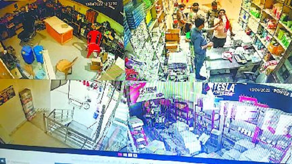 Agra university exam 2022 Warehouse visible from the control room instead of the examination center