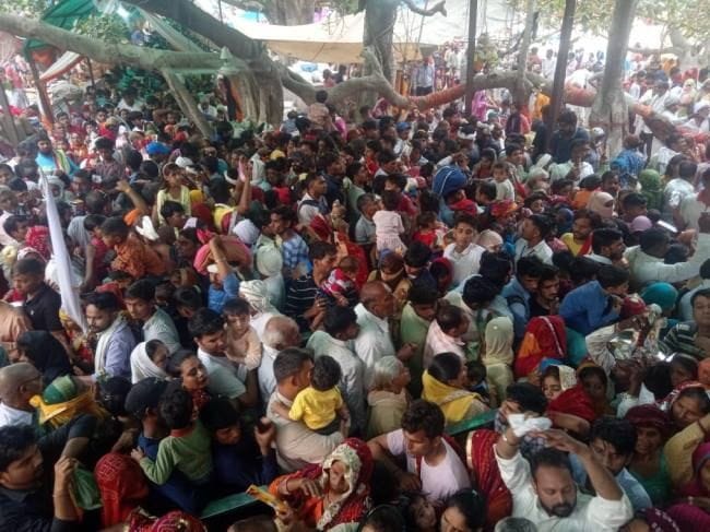 Worshiping Baba Bhairo and offered Churma, sought happiness and prosperity