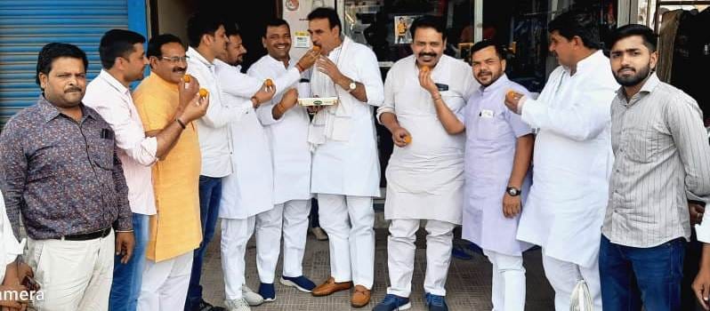 Celebrated the victory of MLC candidate