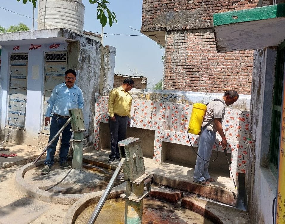 village,Anti larva sprayed,masqeto