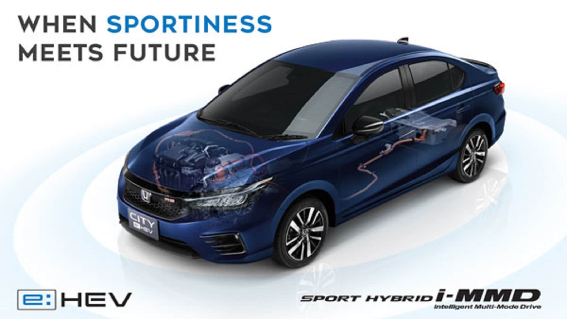 Honda City Hybrid Booking in India Starts Honda City e:HEV Hybrid sedan production starts Honda hybrid electric car to launch soon