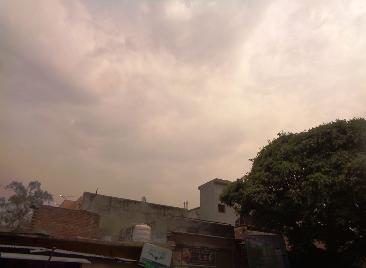 Mercury reached 44 degrees in the afternoon, clouds covered the evening