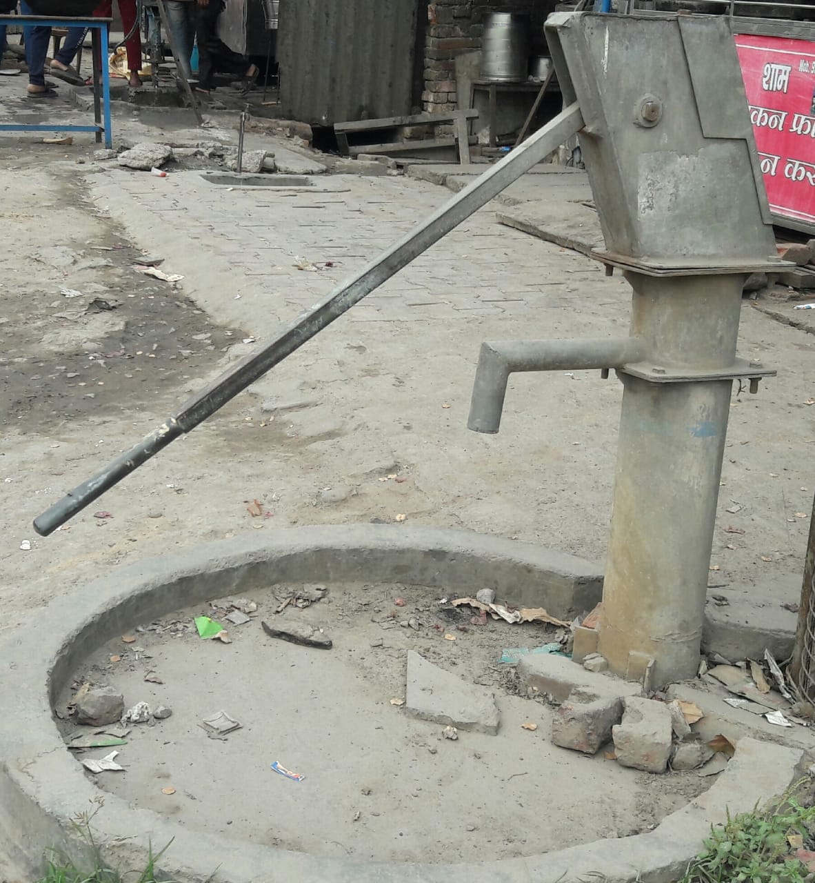 How will the bad hand pump quench the thirst of the people