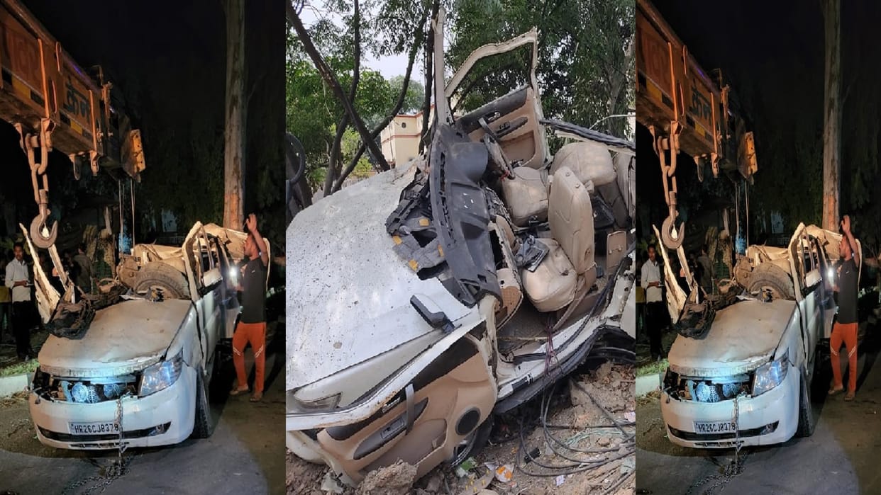 UP News: four youth have died in car accident in Muzaffarnagar city see photos