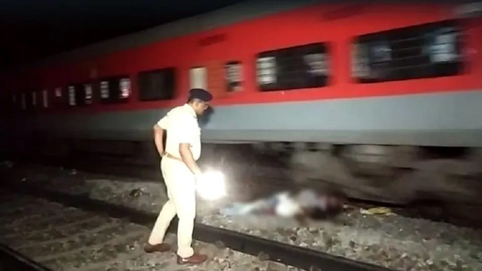Five Men dead after train runs over them over in Srikakulam Andhra Pradesh
