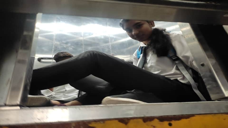 Students stuck in the lift of the Agra University Sanskriti Bhavan for an hour
