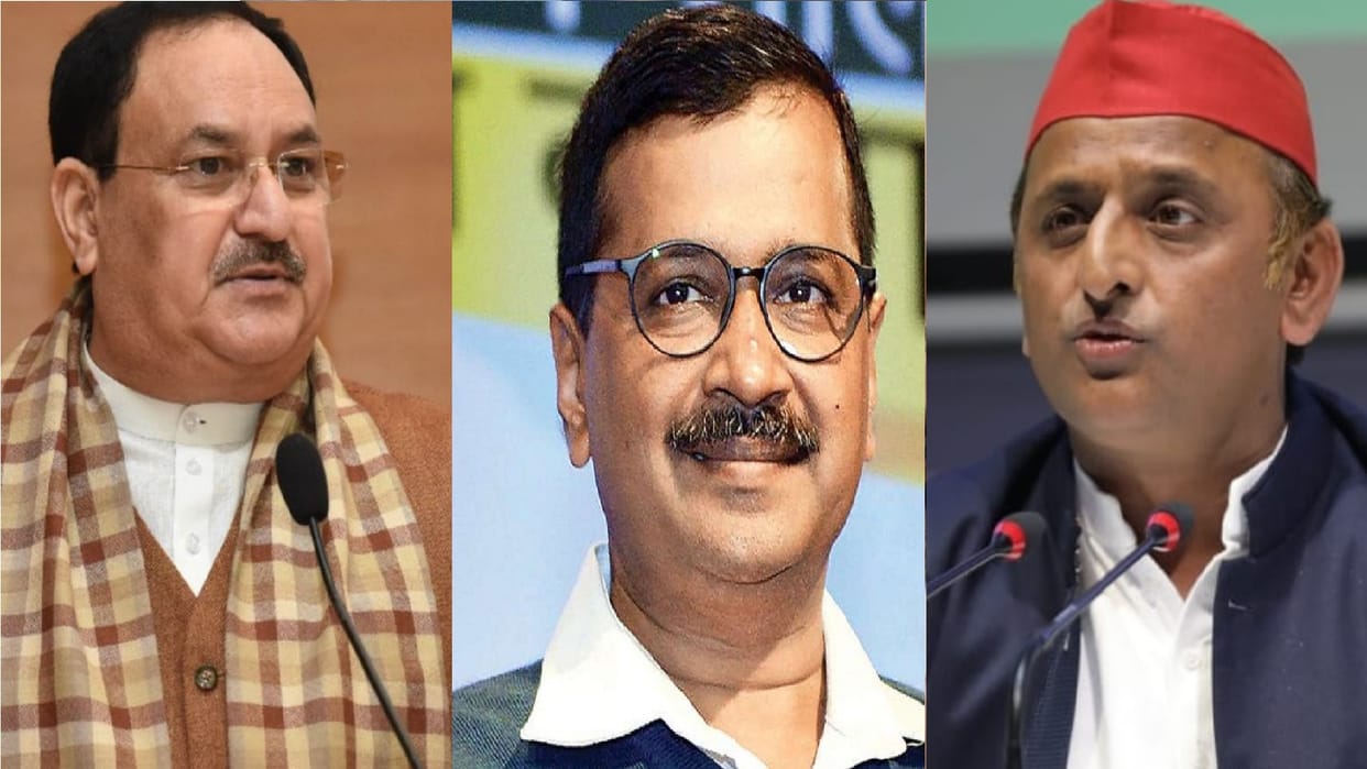 BJP National President Nadda target Arvind Kejriwal and Akhilesh Yadav said got corona vaccine did not even share picture