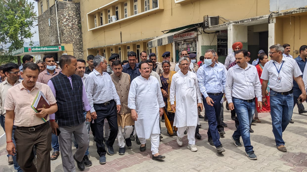 govt  mainly focus on doctors and health workers appointment  in aims bilaspursaid  jp nadda