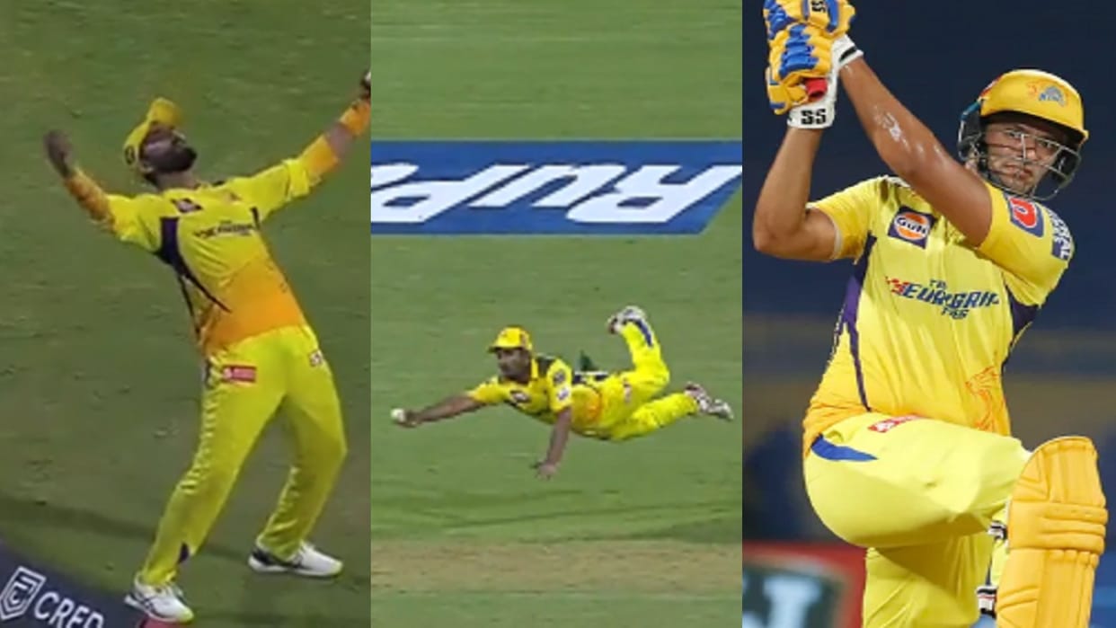 IPL 2022 CSK vs RCB Match 22 Highlights Hindi Shivam Dube and robin uthappa record partnership, jadeja and Theekshana spin attack and rayudu one handed catch