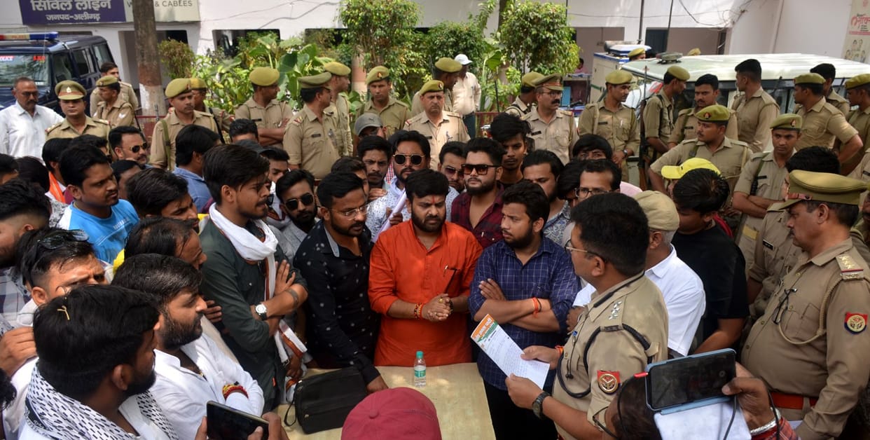 Aligarh: AMU Prof. Uproar for Jitendra's arrest