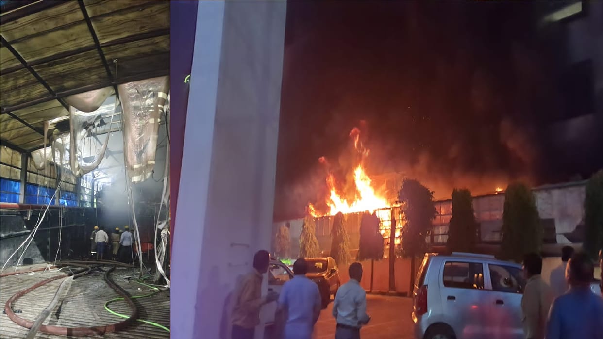fire broke out at Hotel Savvy Grand in Lucknow