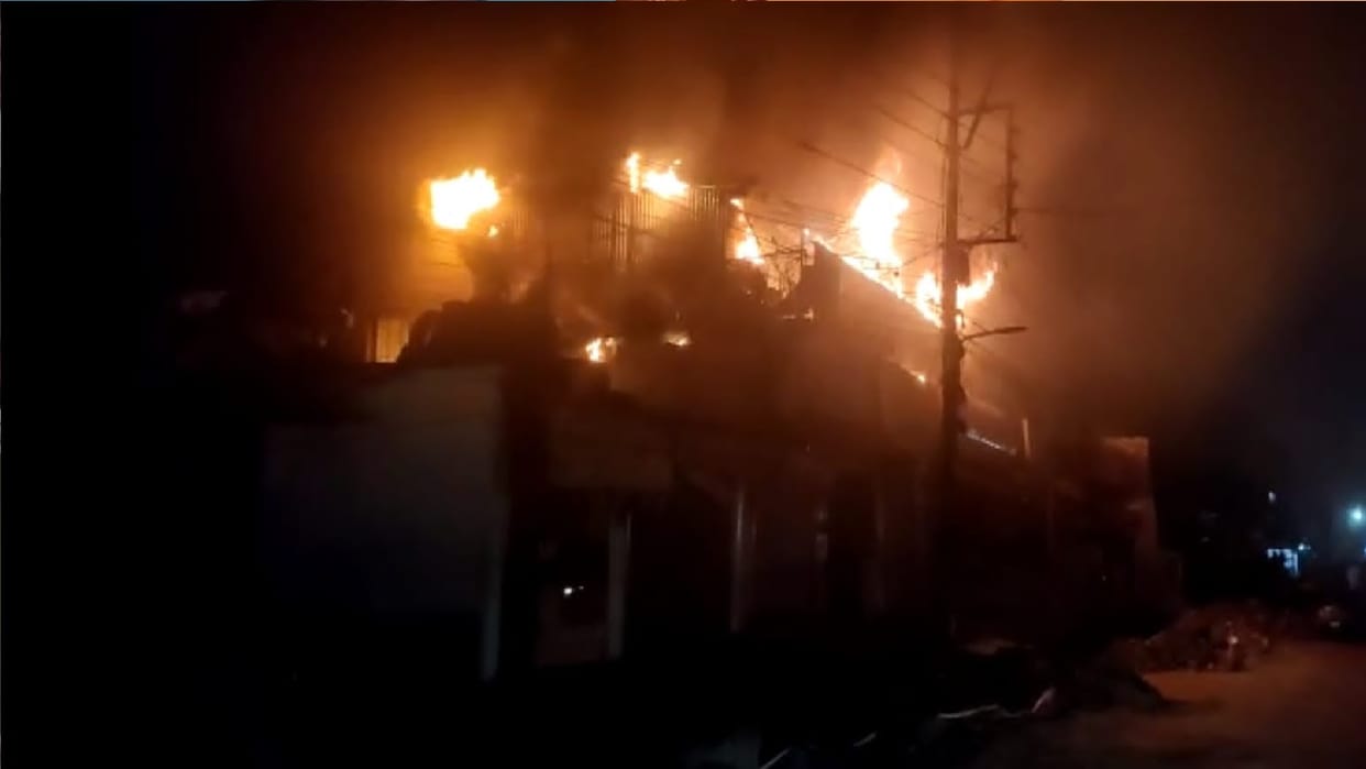 fire broke out in hardware warehouse haridwar highway