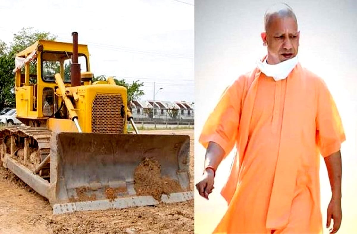 Illegal property of SP leader demolished in Kannauj, baba ka bulldozer in action