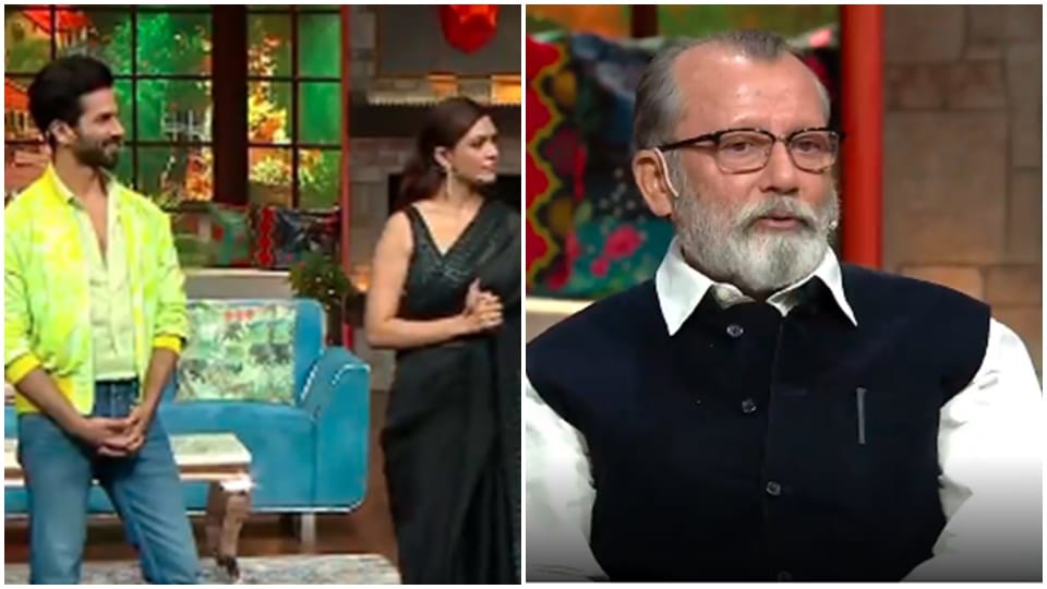 jersey kapil sharma teases shahid kapoor and mrunal thakur pankaj kapur in kapil sharma show