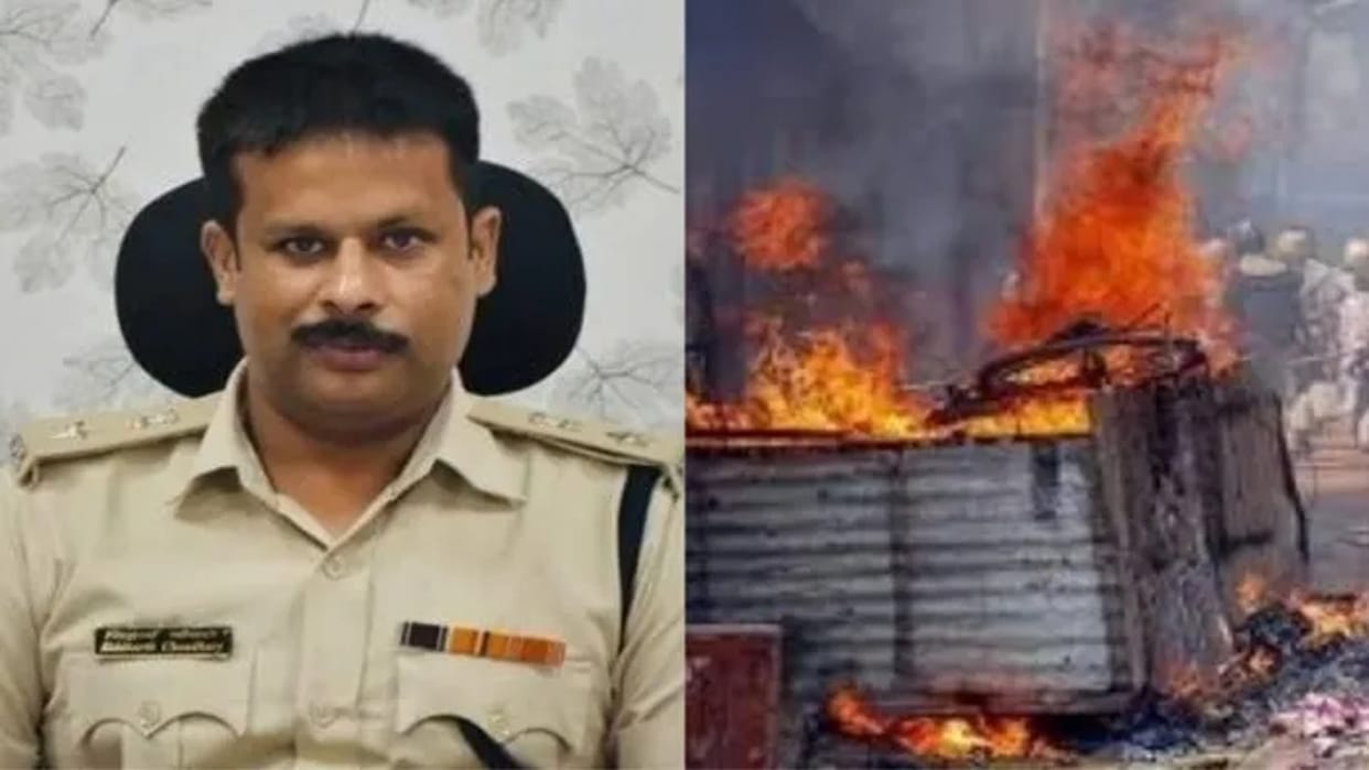 Khargone nuisance: Injured SP said - I stopped the boy moving towards Hindus with a sword, then someone shot me