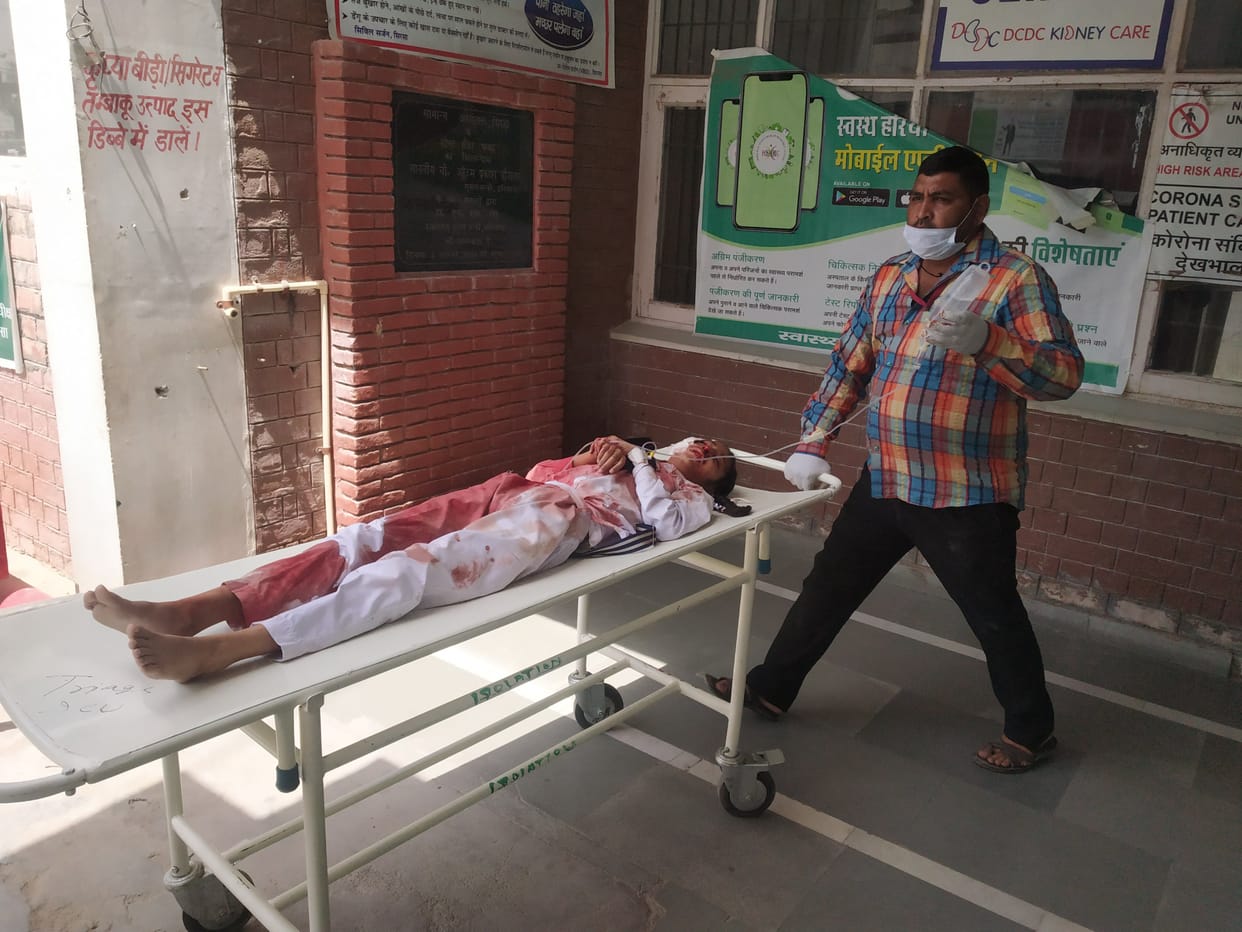 Punjab Roadways bus and car collide, three injured