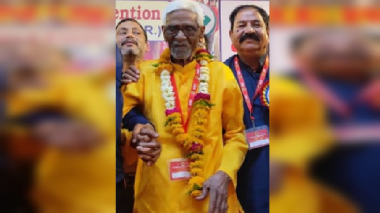 105 year old KL Gupta became AIRF assistant general secretary for fifth time