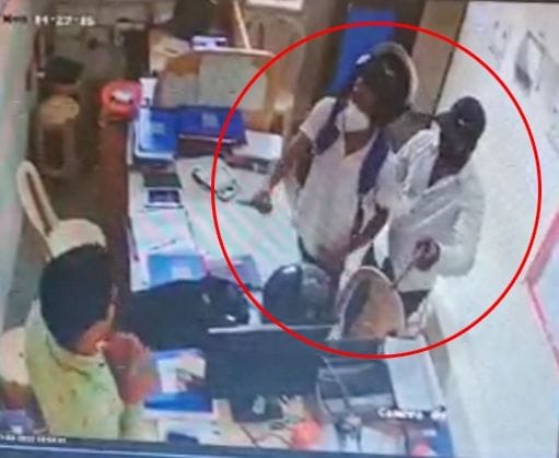 CCTV footage of miscreants involved in bank robbery came in front, accused out of custody