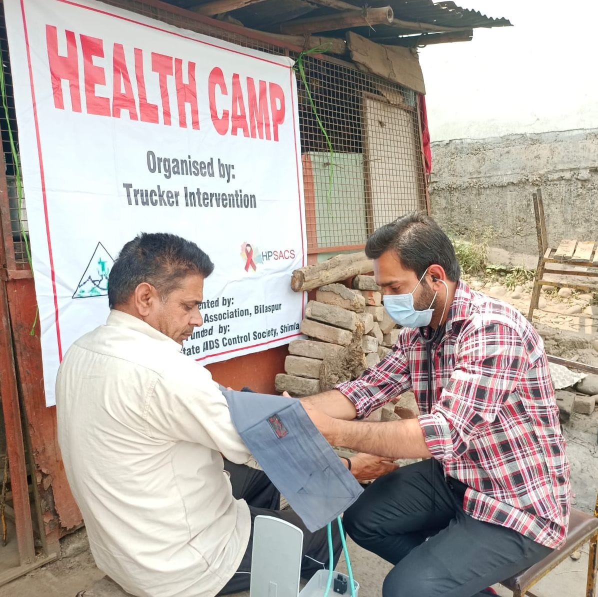 truck drivers health checkup in barmana on tuesday