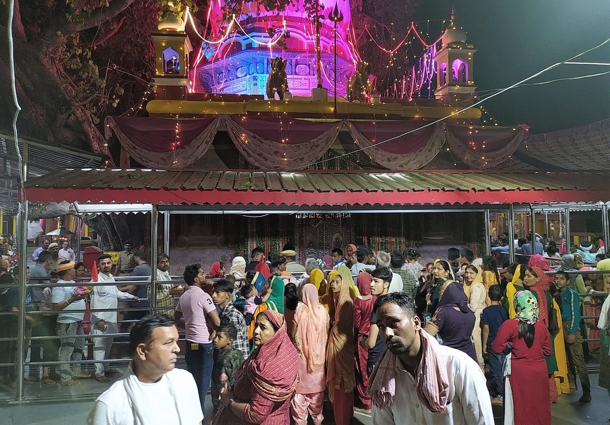8500 people worship mata balasundri  on 12 th day of chetra navratra on 13 april 2022
