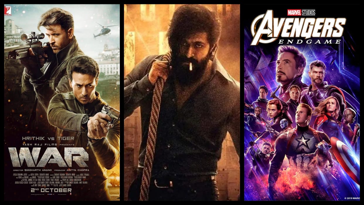 Yash KGF chapter 2 hindi belt opening day advance booking breaks record of Hritik Roshan war and Marvels Avengers end game