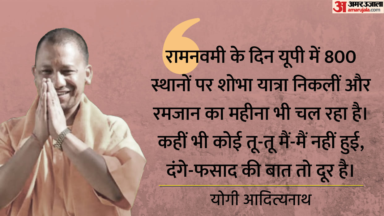 Chief Minister Yogi Adityanath Big statement ram navami no place for riots in uttar pradesh