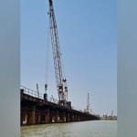 बुलेट ट्रेन के लिए नर्मदा नदी पर बन रहा सबसे लंबे पुल।