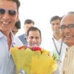 सीएम शिवराज के साथ बॉलीवुड एक्टर अक्षय कुमार।
