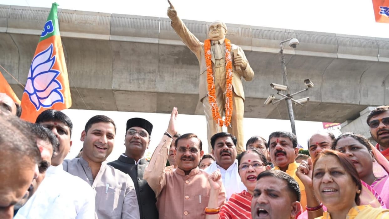 On Ambedkar Jayanti, BJP State President VD Sharma paid tribute to Baba Saheb, saying- his thoughts are part of BJP's work