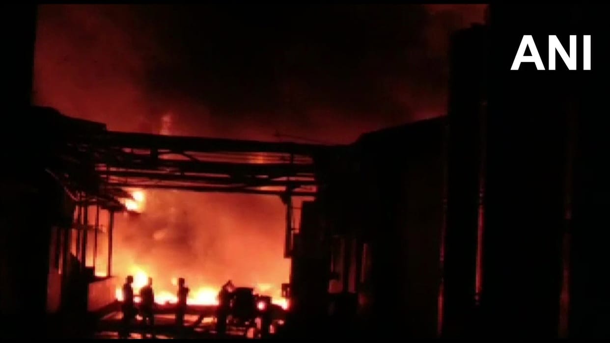 Andhra Pradesh Fire, Six killed and 12 injured in a fire accident at a chemical factory in Akkireddigudem, Eluru, last night