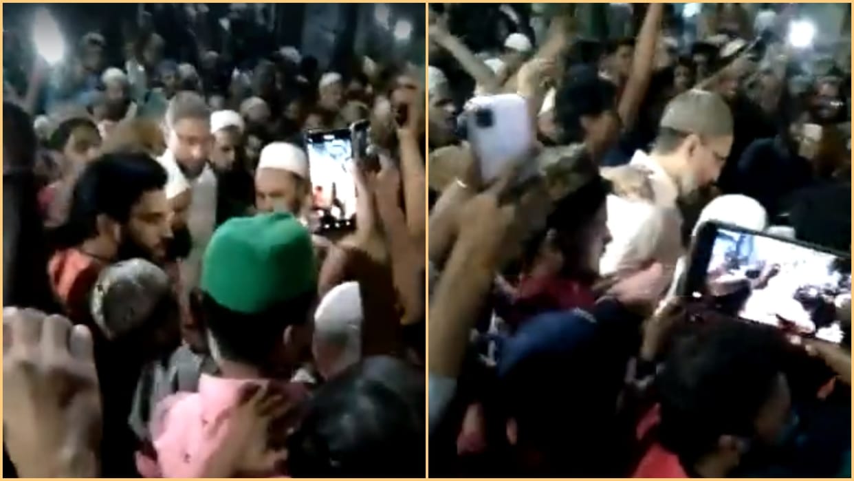 AIMIM chief Asaduddin Owaisi Jaipur visit video viral with slogans of Pakistan Zindabad raised