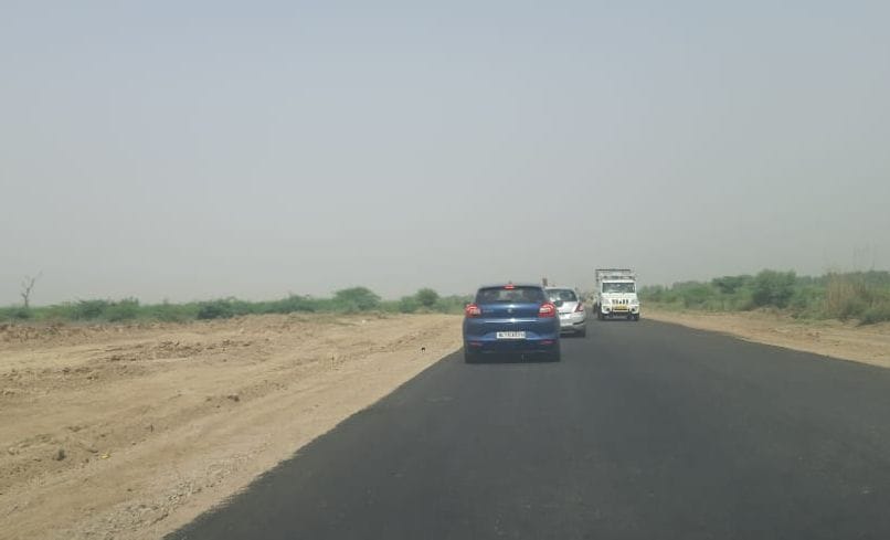 Expansion of airport runway: preparation for diversion of Barwala road, trial started