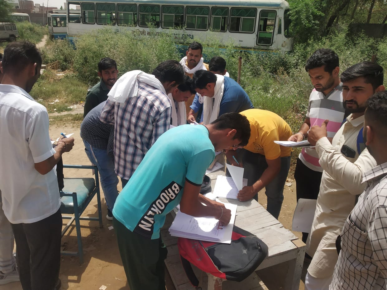 Under the skill scheme, there was a push to submit the application in the roadways, the police had to be called