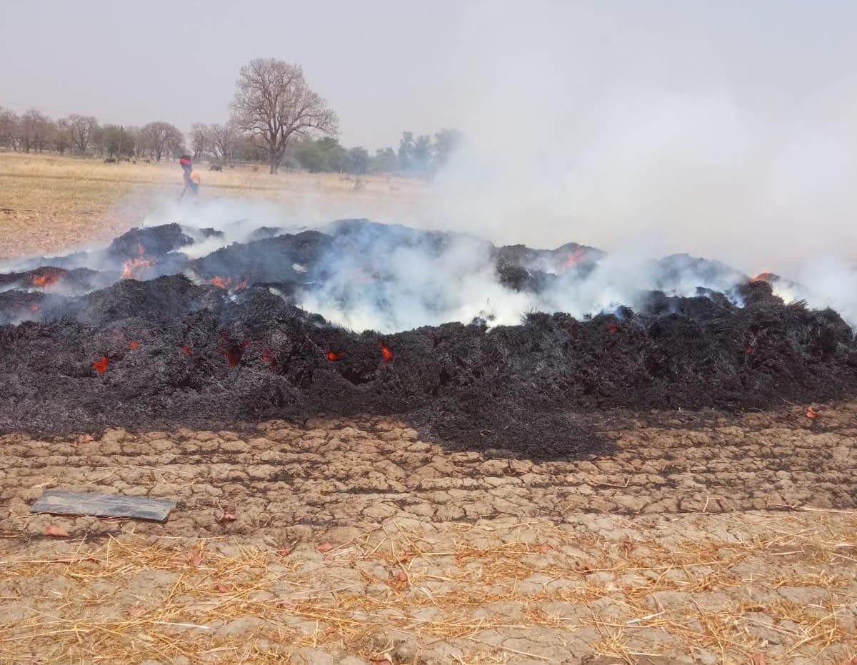 Fire wreaked havoc in farms and houses