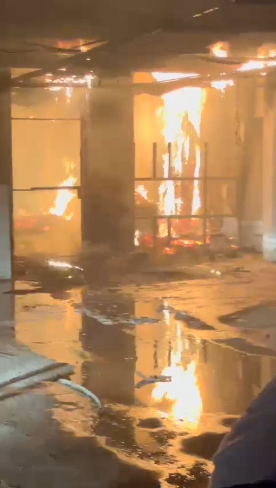 Society's basement fire, chaos