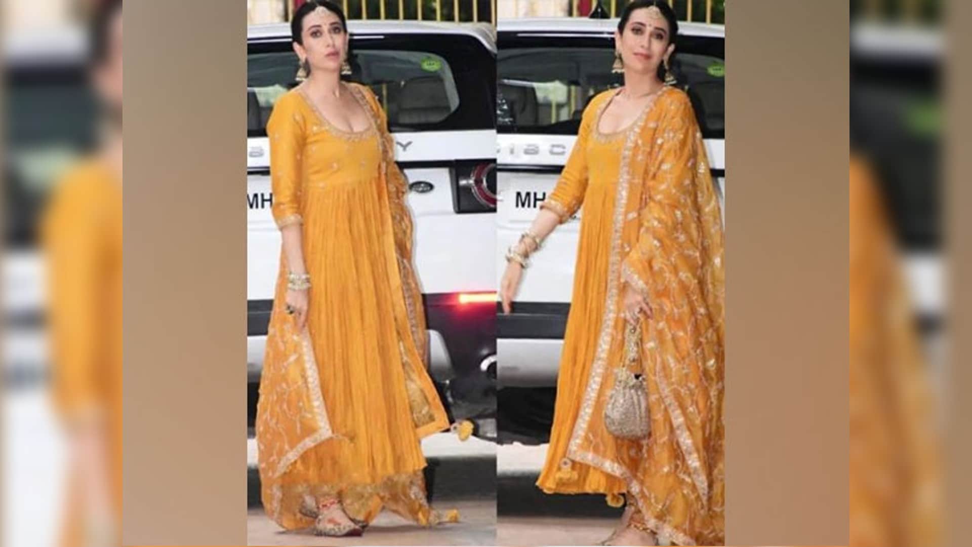 Alia ranbir wedding Karisma Kapoor shares excitement as Alia kaleeras falls on her See pictures