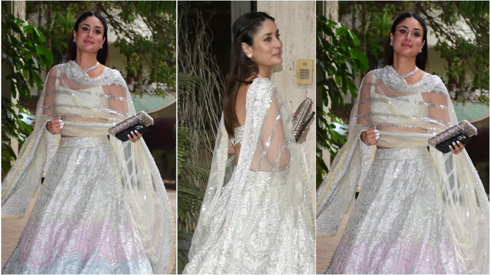 kareena kapoor karisma kapoor to neetu kapoor closer look of mehendi outfit  from alia bhatt ranbir kapoor wedding function