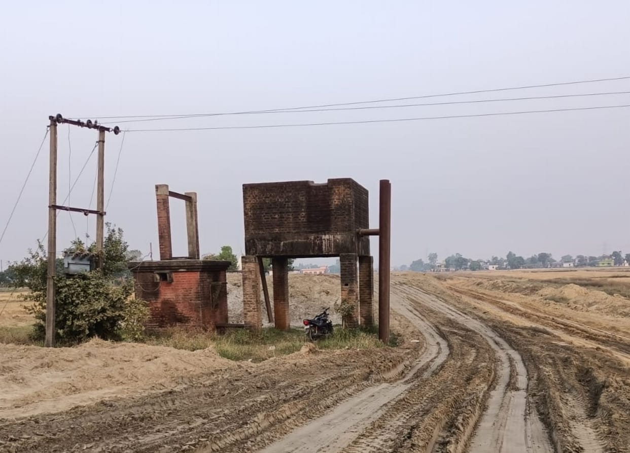 Tubewell is creating issue in Road construction.