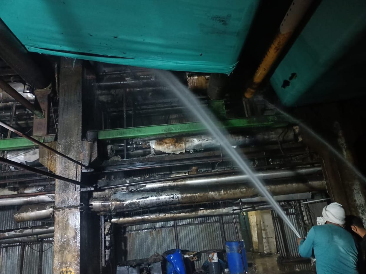 Fire breaks out in Bindal paper mill machine, loss of one crore likely