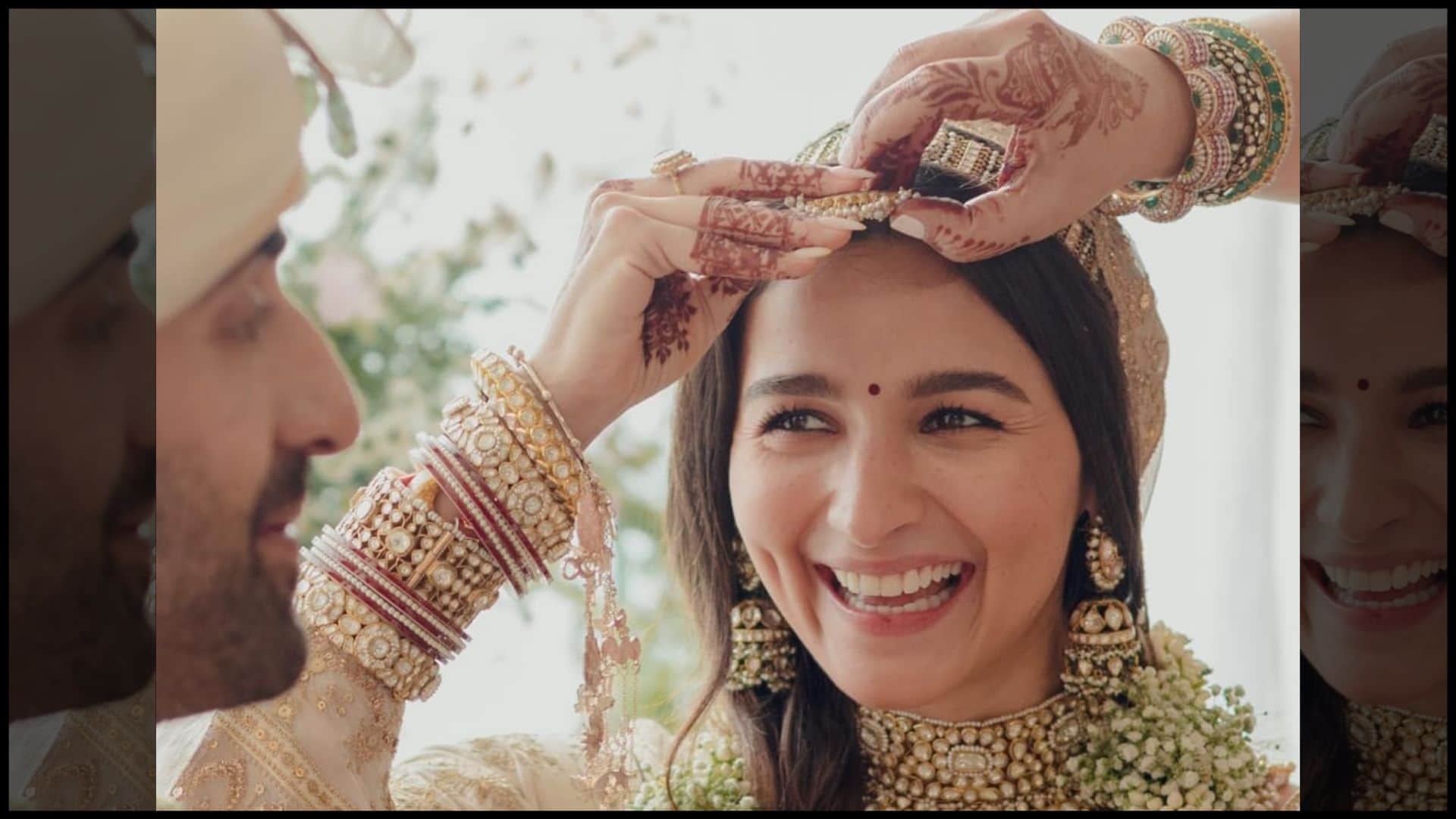 Ranbir Alia Wedding Pics  Check out Ranbir Kapoor and Alia Bhatt wedding pictures here