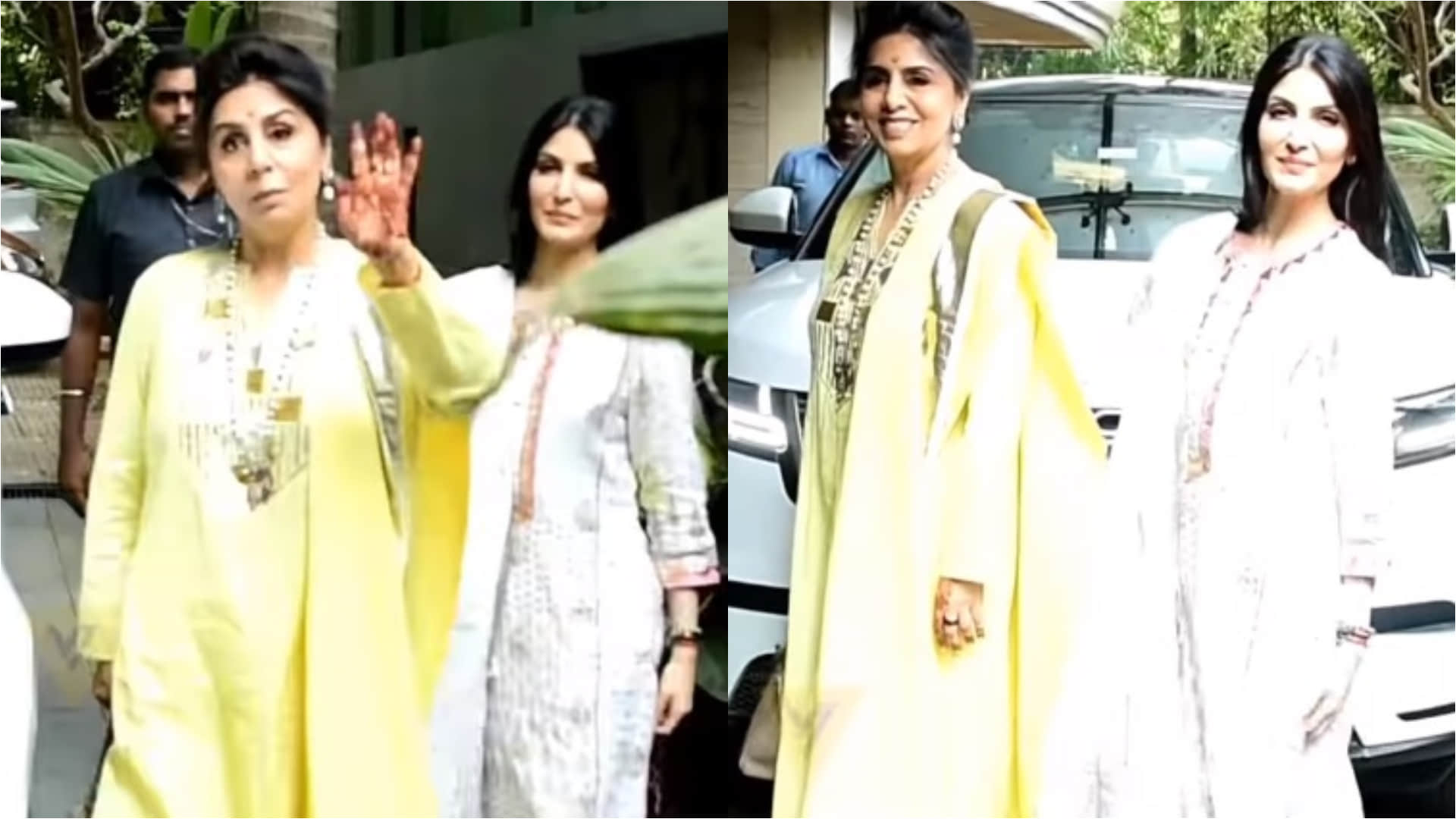 alia bhatt ranbir kapoor wedding arrive sister riddhima kapoor in beige gold stunning lehenga