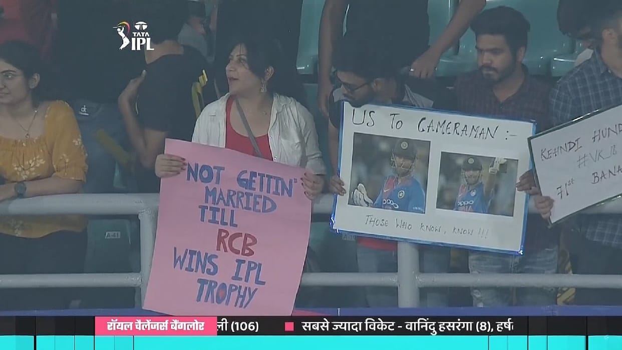 RCB Fan wrote in a poster to remain Unmarried till RCB Wins its First title read Amit Mishra Reaction