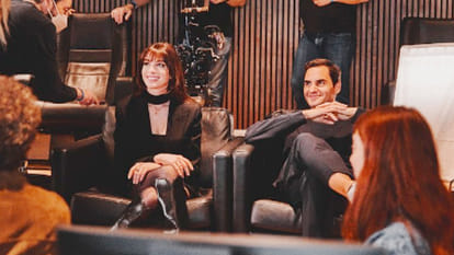 Roger Federer, Anne Hathaway Share Electric Chemistry In New Advertisement Watch Video