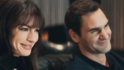 Roger Federer, Anne Hathaway Share Electric Chemistry In New Advertisement Watch Video