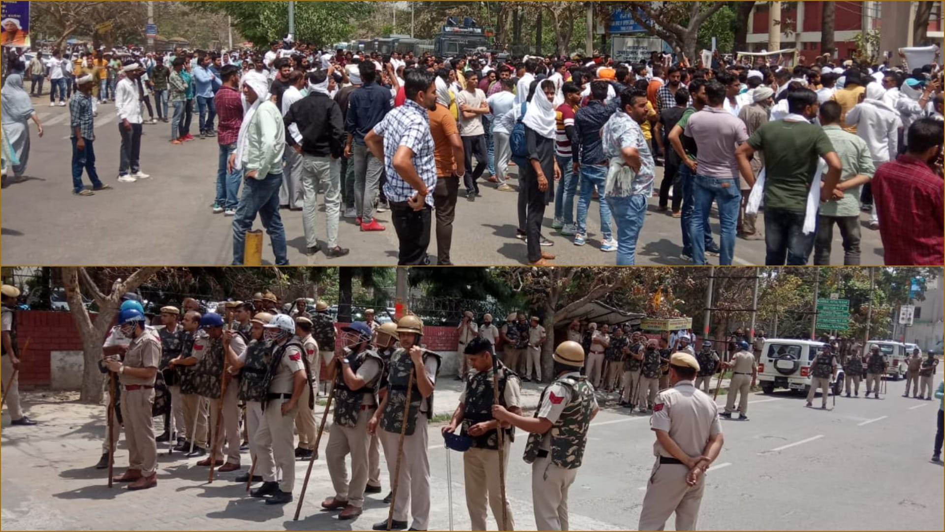 Police used force to disperse the protesters going to jam GT Road in Karnal Jash murder case