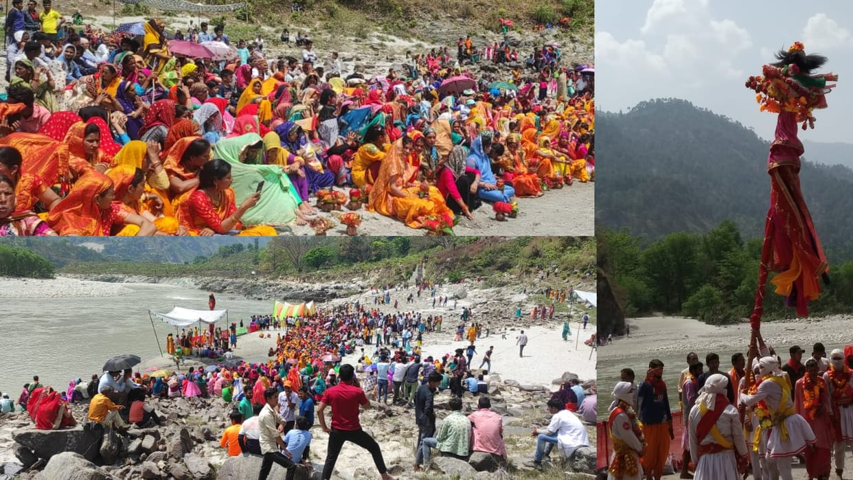 Thousands of devotees became witnesses of samudra manthan in rudraprayag