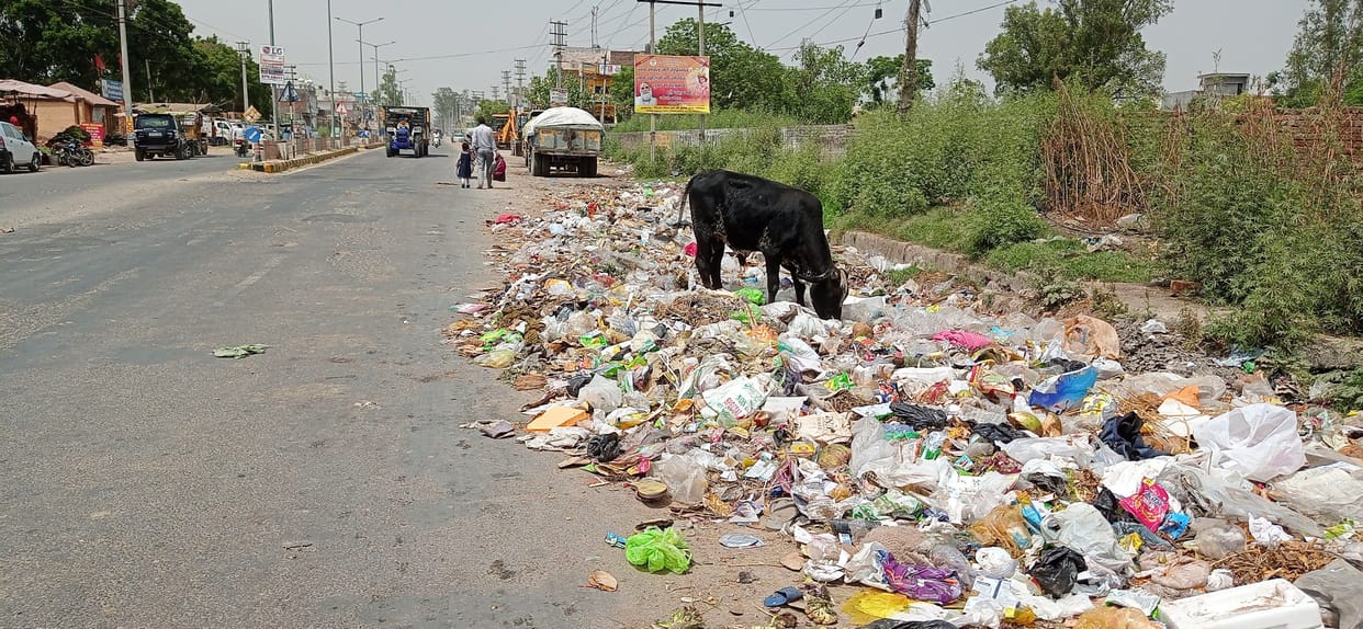 Swachh Survekshan 2022: Cleanliness in files on piles of dirt.