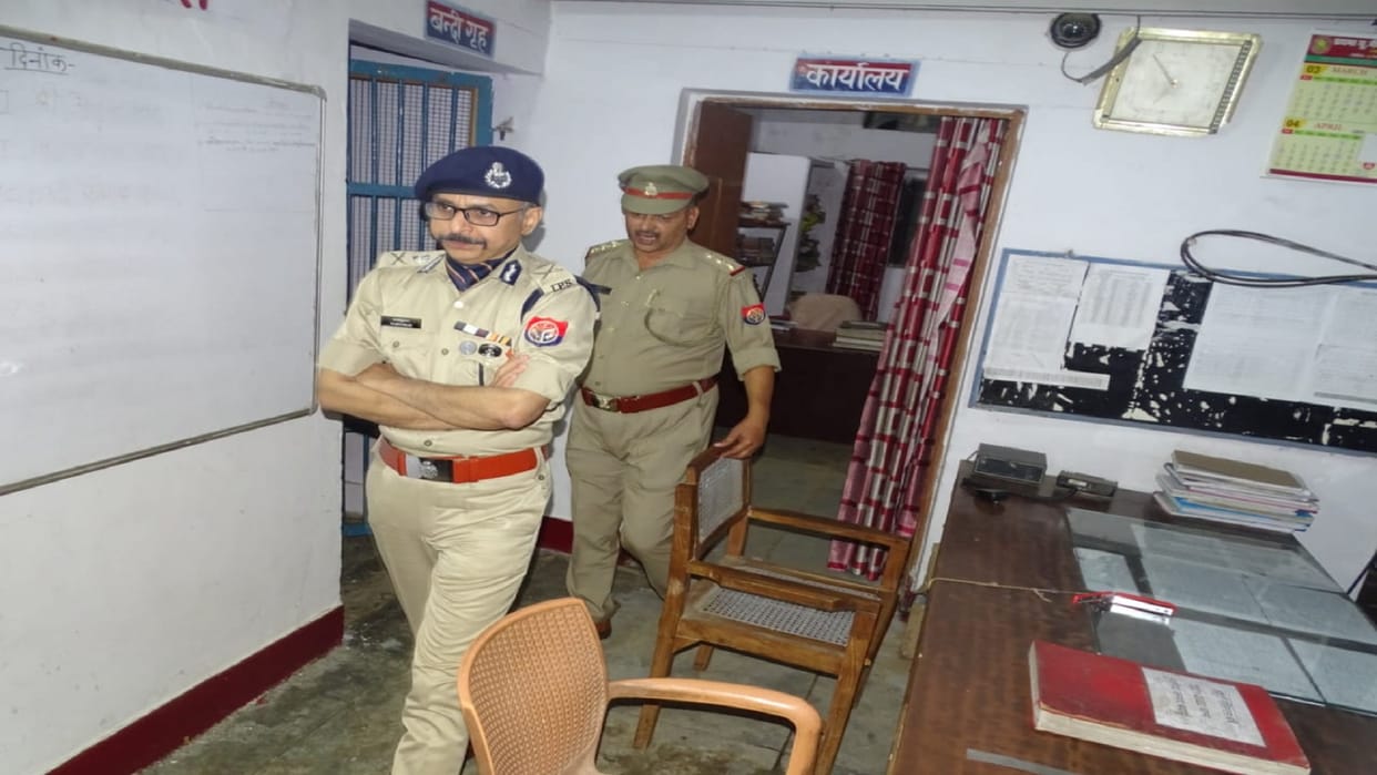 ADG inspected Mujaria police station in Badaun