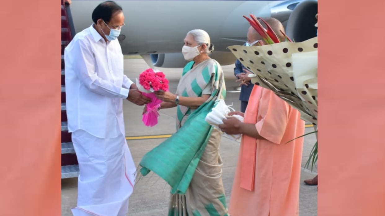 Vice president Venkaiya Naidu in Lucknow.