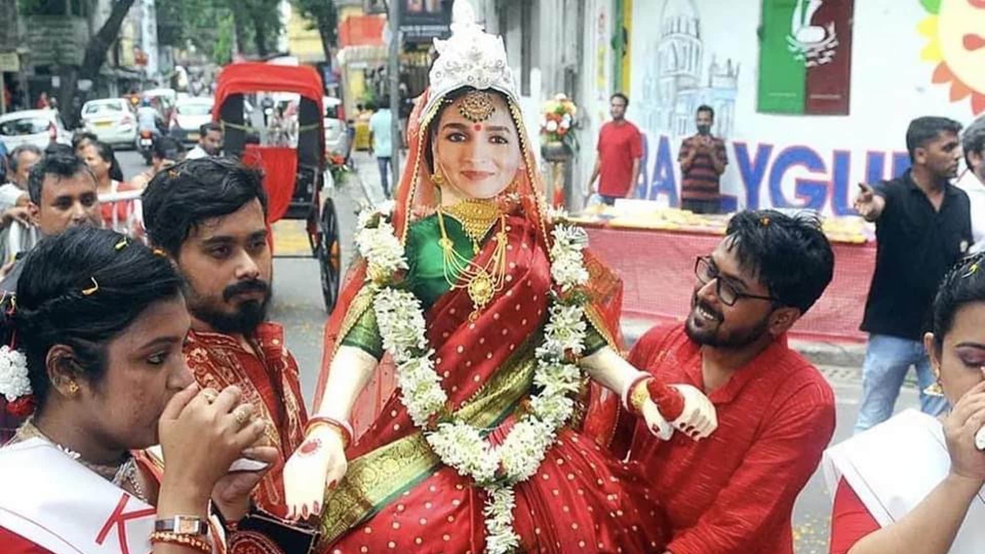 alia bhatt and ranbir kapoor bengali wedding photos goes viral on social media see pics